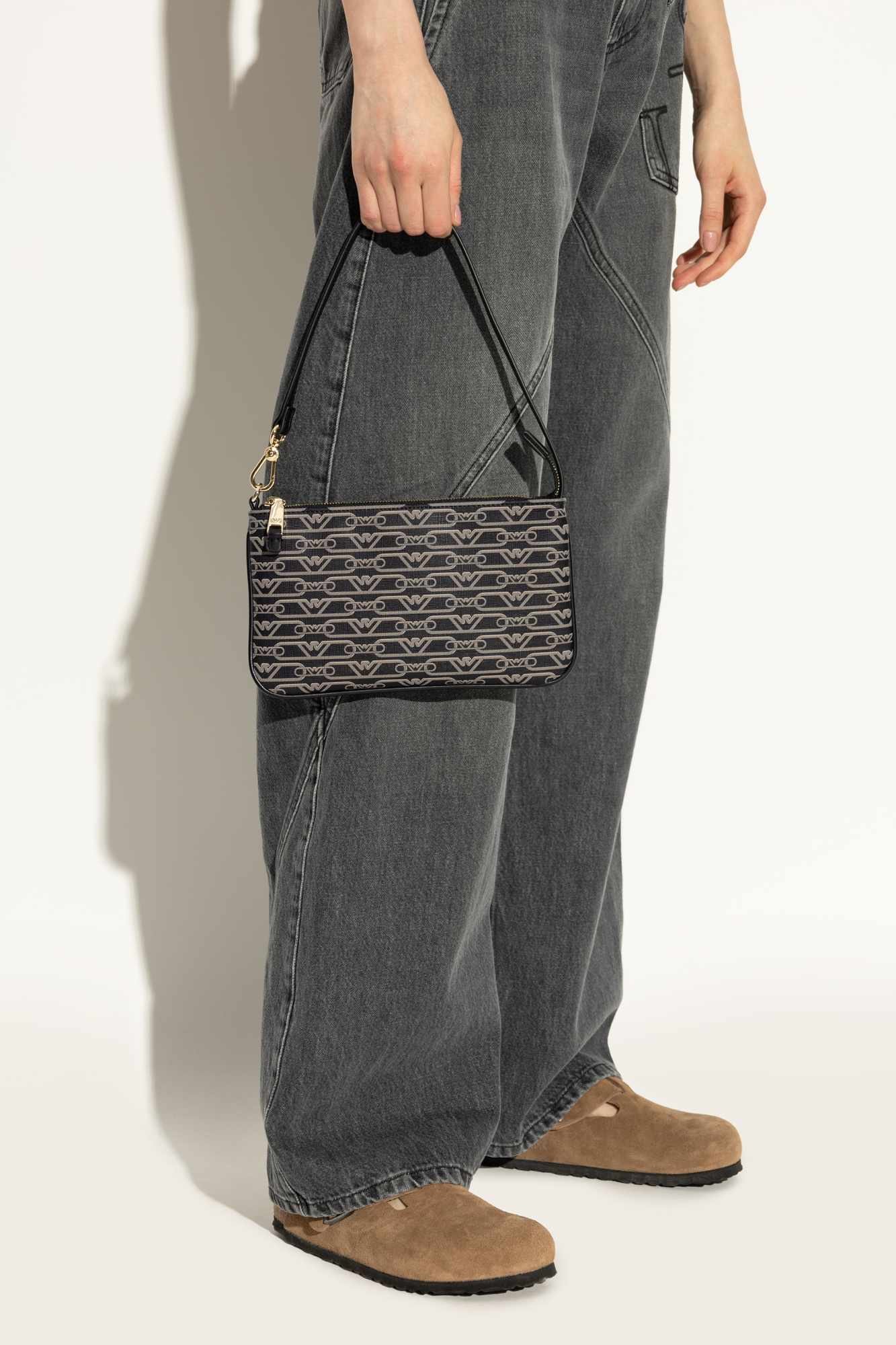 バッグ 00s EMPORIO ARMANI  shoulder bag archive Black Shoulder bag with monogram Emporio Armani - Vitkac AS